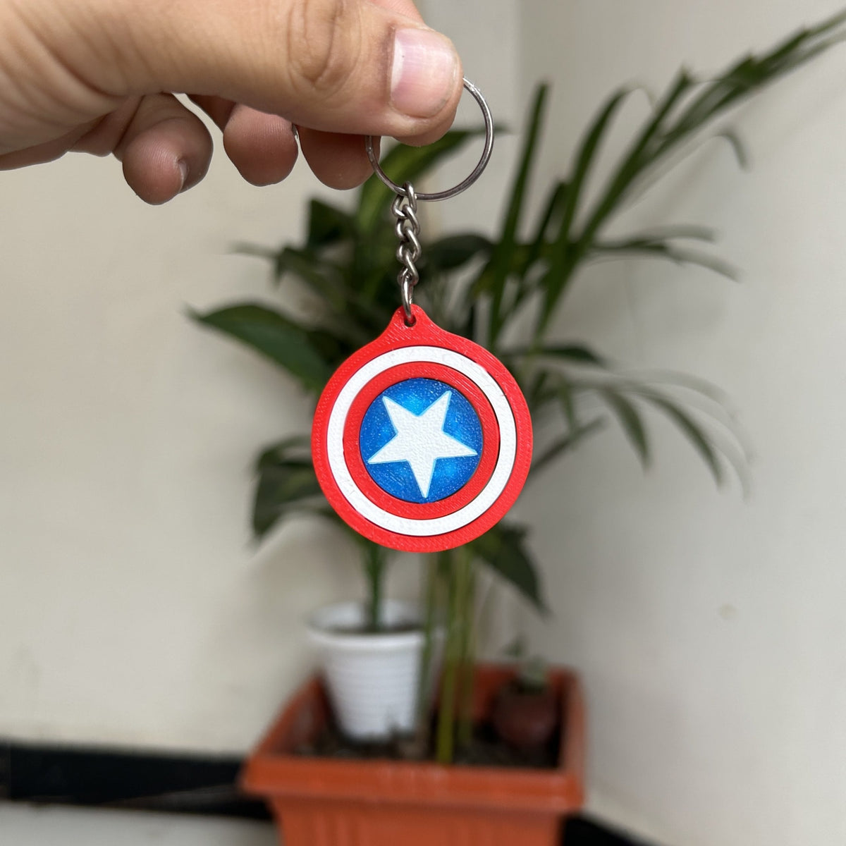 Captain America Fidget Keychain