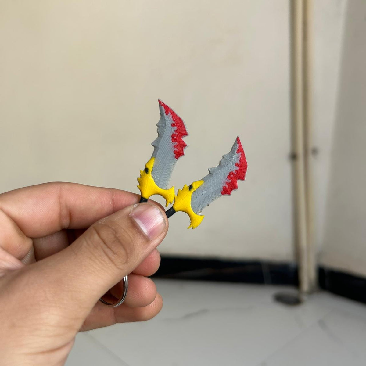 GOD OF WAR Blades of Chaos Keychain