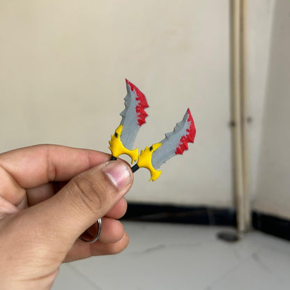 GOD OF WAR Blades of Chaos Keychain