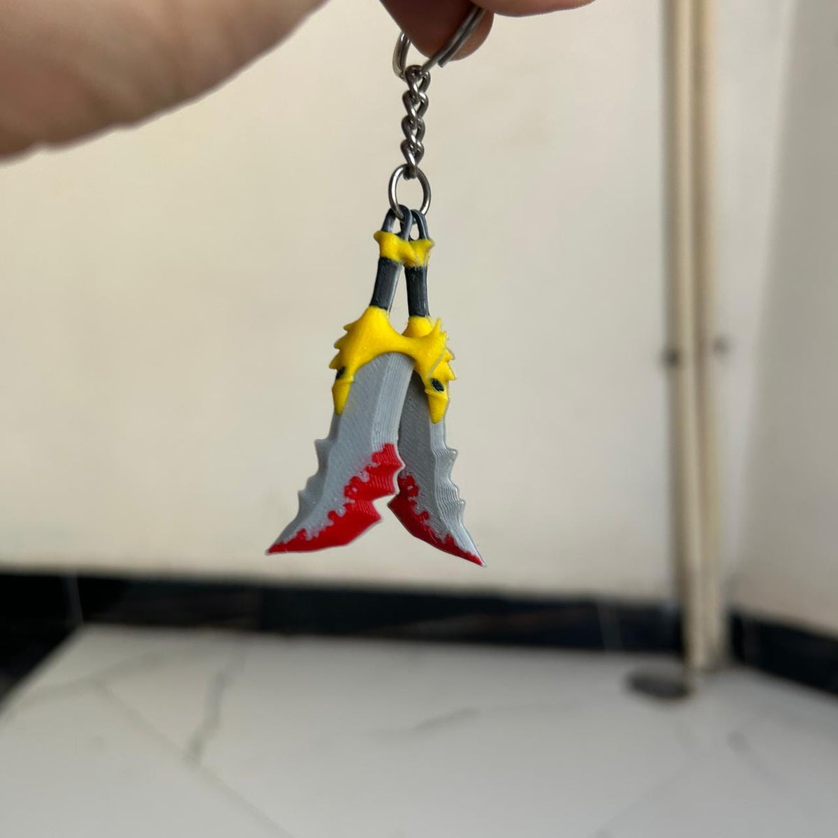 GOD OF WAR Blades of Chaos Keychain