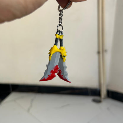 GOD OF WAR Blades of Chaos Keychain
