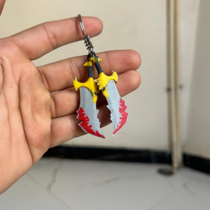 GOD OF WAR Blades of Chaos Keychain