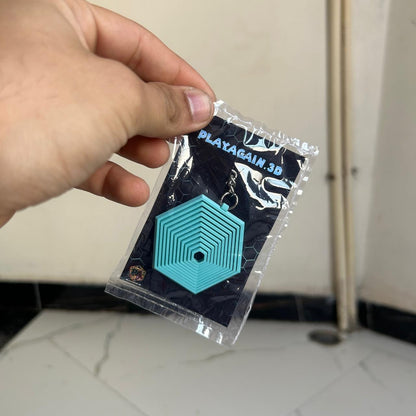 Hexagon Satisfy Keychain