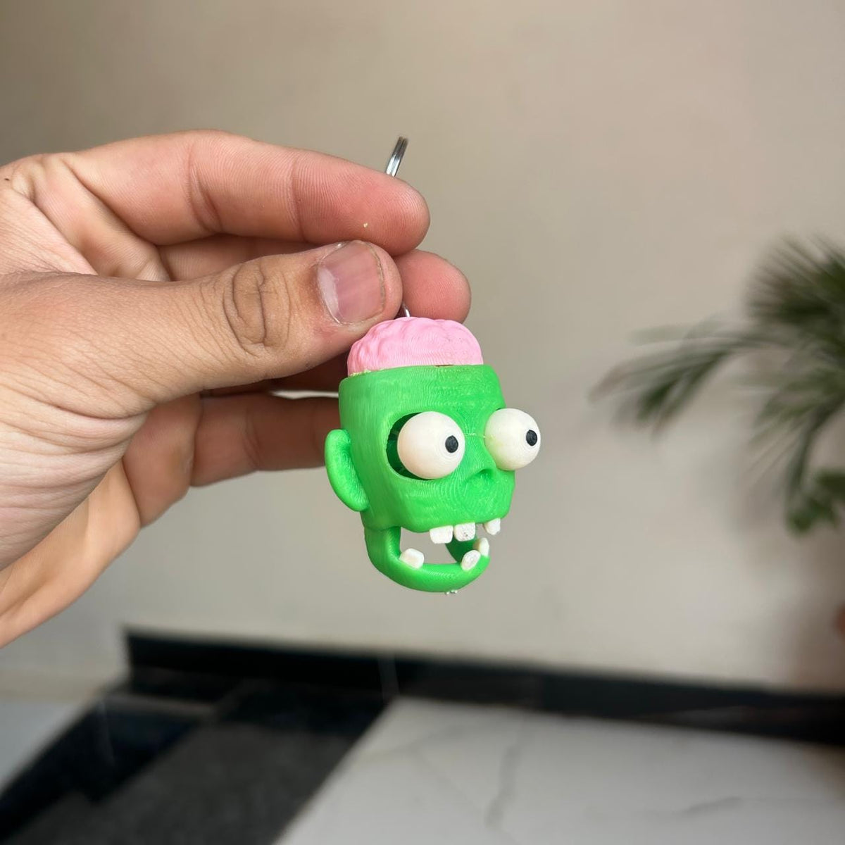 Satisfy Zombie Keychain