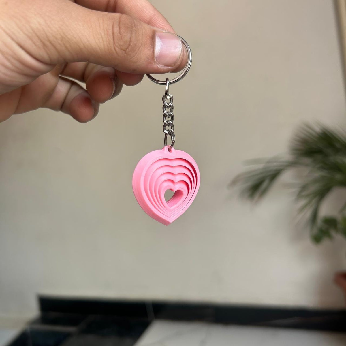 Satisfy Heart Keychain