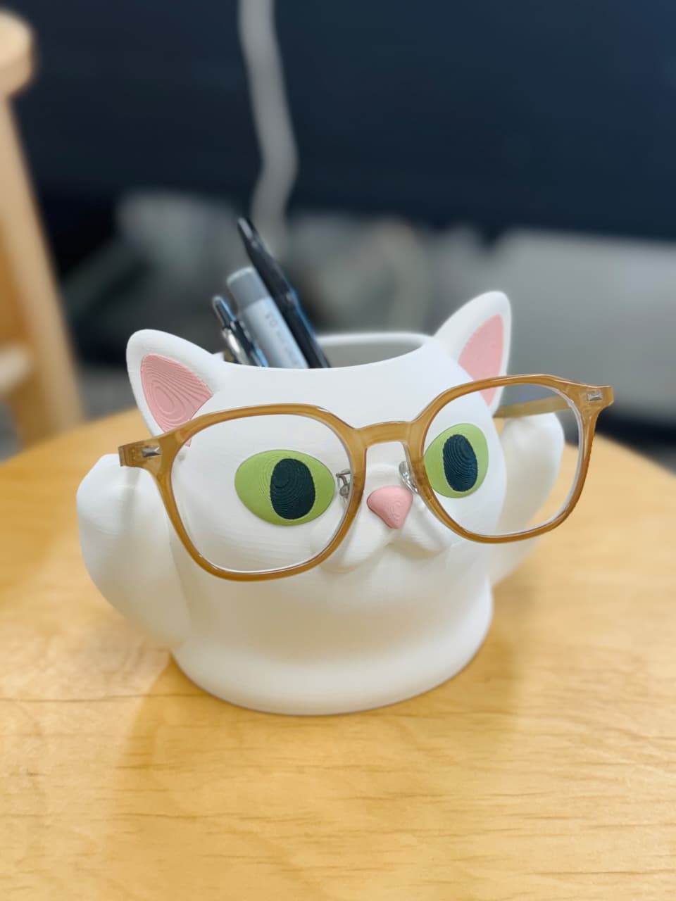pencil holder & glasses stand