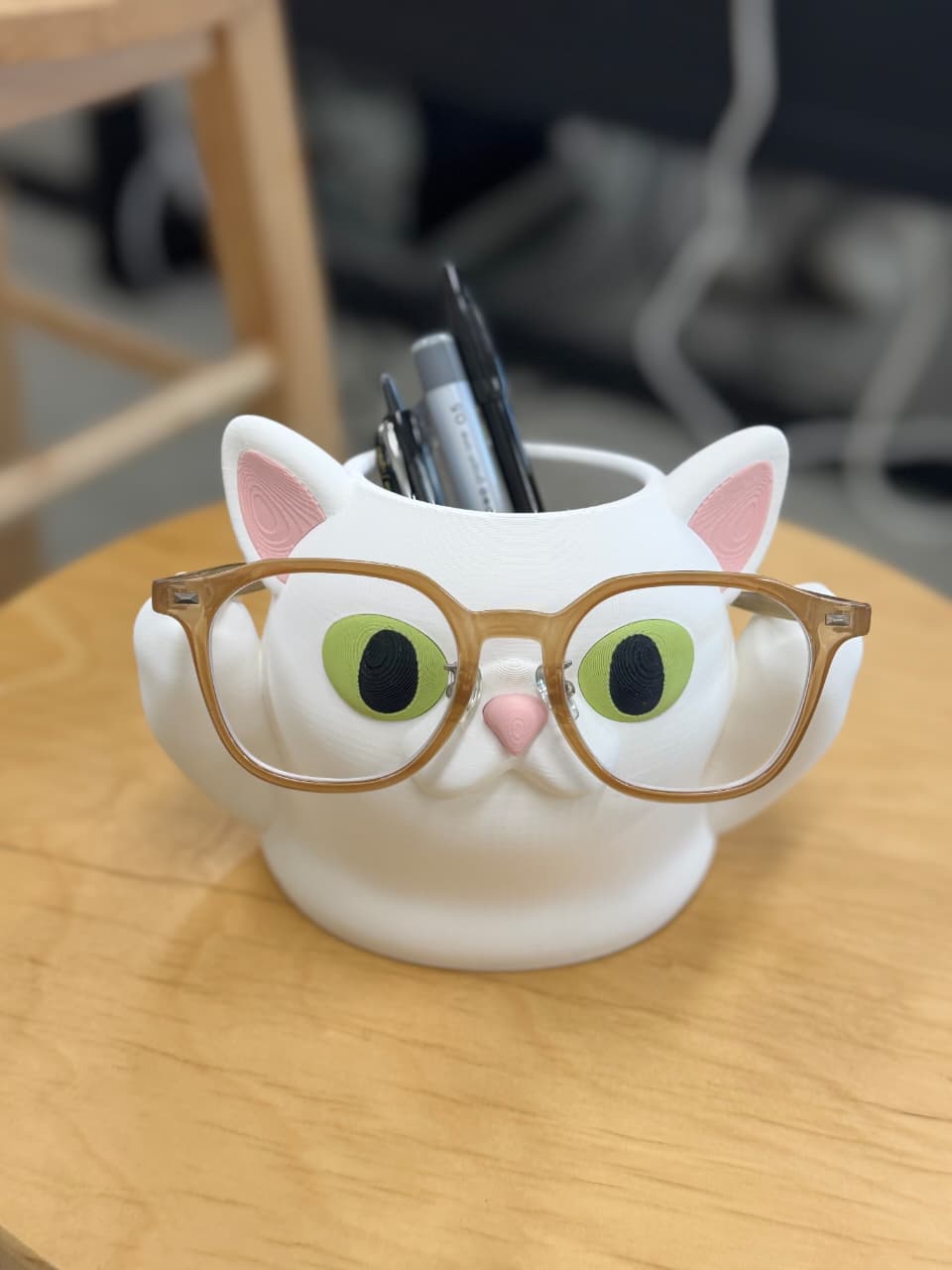 pencil holder & glasses stand